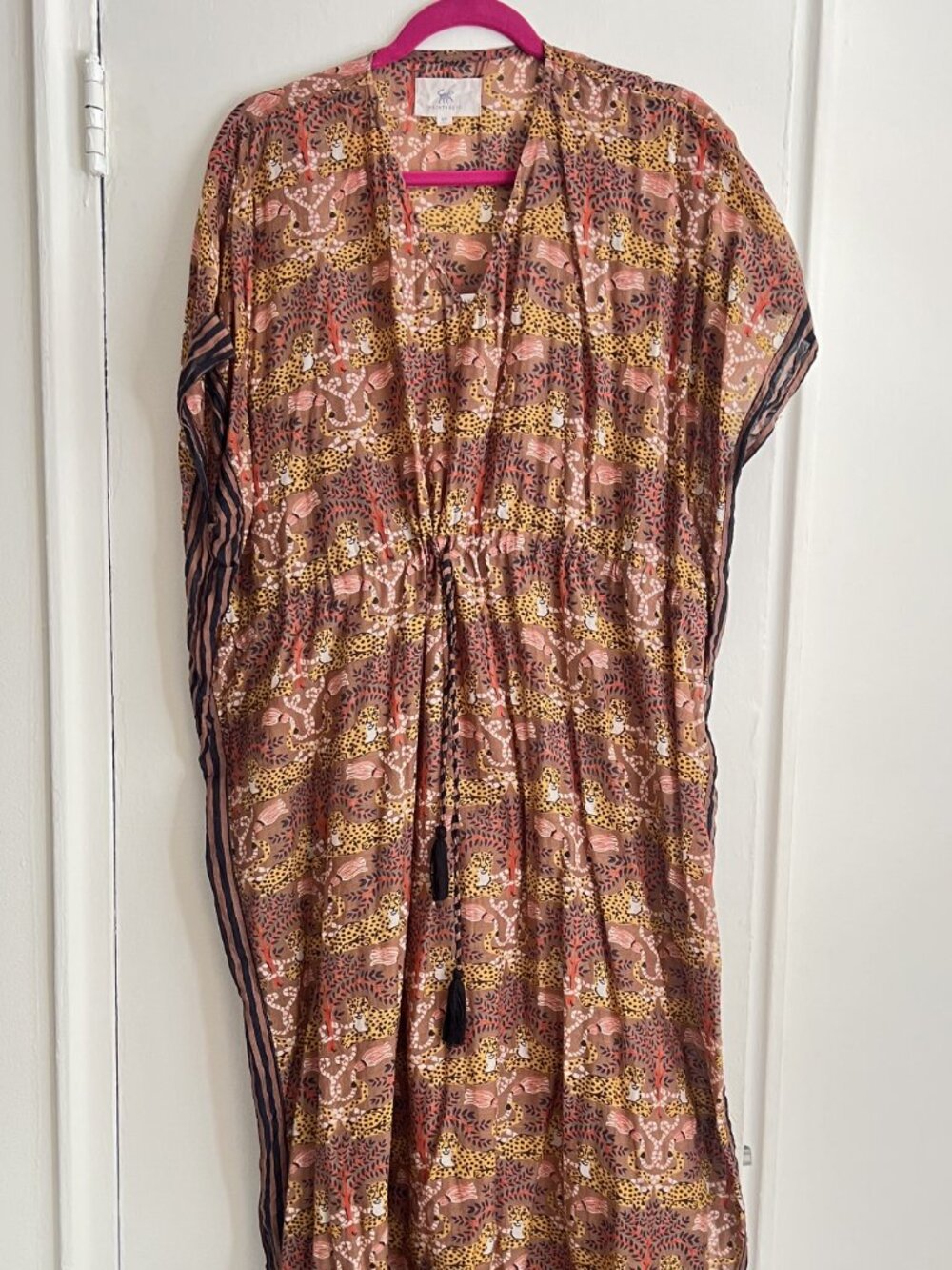 Printfresh leopard print caftan/dress in size small/medium.
